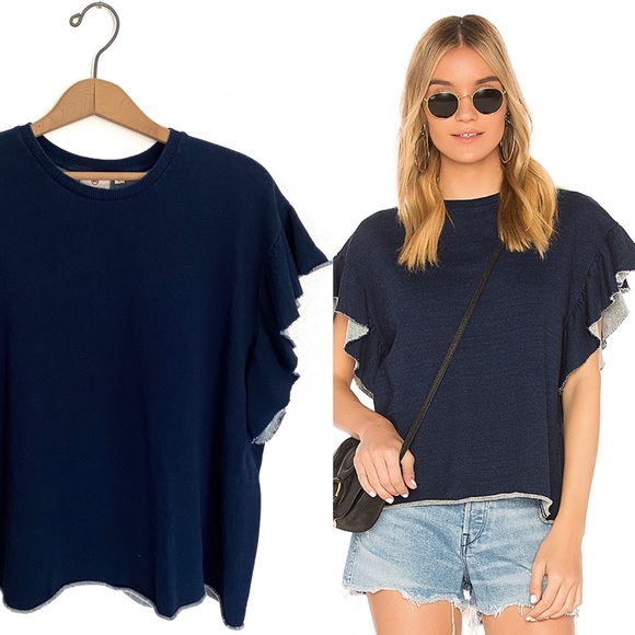 Ag Adriano Goldschmied Tops - AG Adriano Goldschmied Bes Ruffe Sweatshirt! NWT!